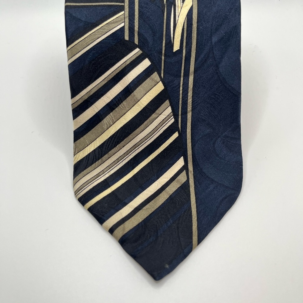 Vintage Luciano Gatti Italian silk tie Geometric Design Made in Italy